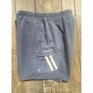 Speedo Swim Trunks Mens Large x 7" Blue Brief Lined Mesh Surfing Swimming UPF 50